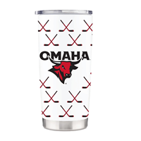 20oz Bull Logo Hockey Sticks Tumbler