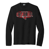Vintage University Of Nebraska Omaha Bull Logo Long Sleeve T-Shirt