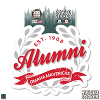 Est. 1908 Alumni Omaha Mavericks 3.5" Sticker