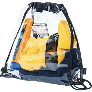 Stadium Bag Cinch Pack - Clear 12x12in Bulk Backpack Style
