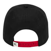 COLOSSEUM CAP ADJUSTABLE BLACK O LOGO RED SNAPS (BACK)