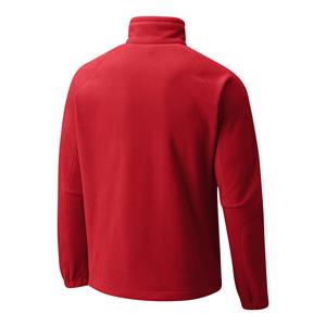 COLUMBIA FULL ZIP FLEECE RED O LOGO JACKET