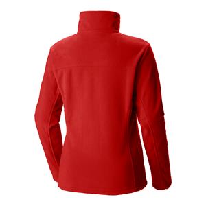 COLUMBIA WOMEN'S FULL ZIP FLEECE RED O LOGO JACKET