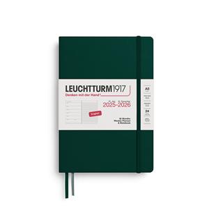 Leuchtturm July 2025 - December 2026 Forest Green Weekly Planner And Notebook