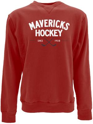 Blue 84 Red Mavericks Hockey Since 1908 Crew