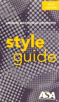 American Sociological Association Style Guide