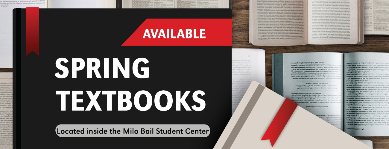 Spring 2026 Textbooks are Available Now